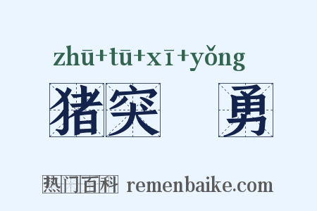 猪突豨勇是什么意思的图片